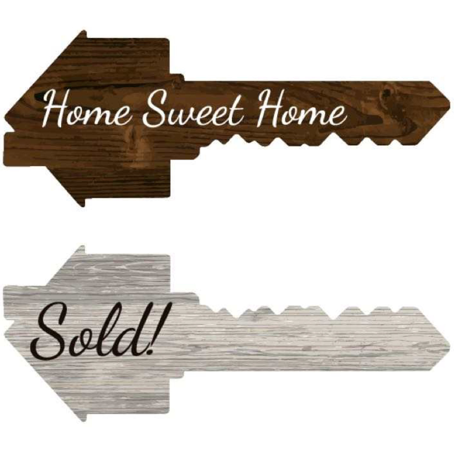 Real Estate Key Shaped Prop Sold Sign, One Sign Double Sided, Social  Media Photo Props for Realtors and Home Owners, Real Estate Agent Gift